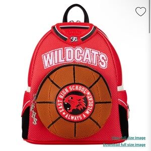 Loungefly Red Wildcats Basketball Mini Backpack